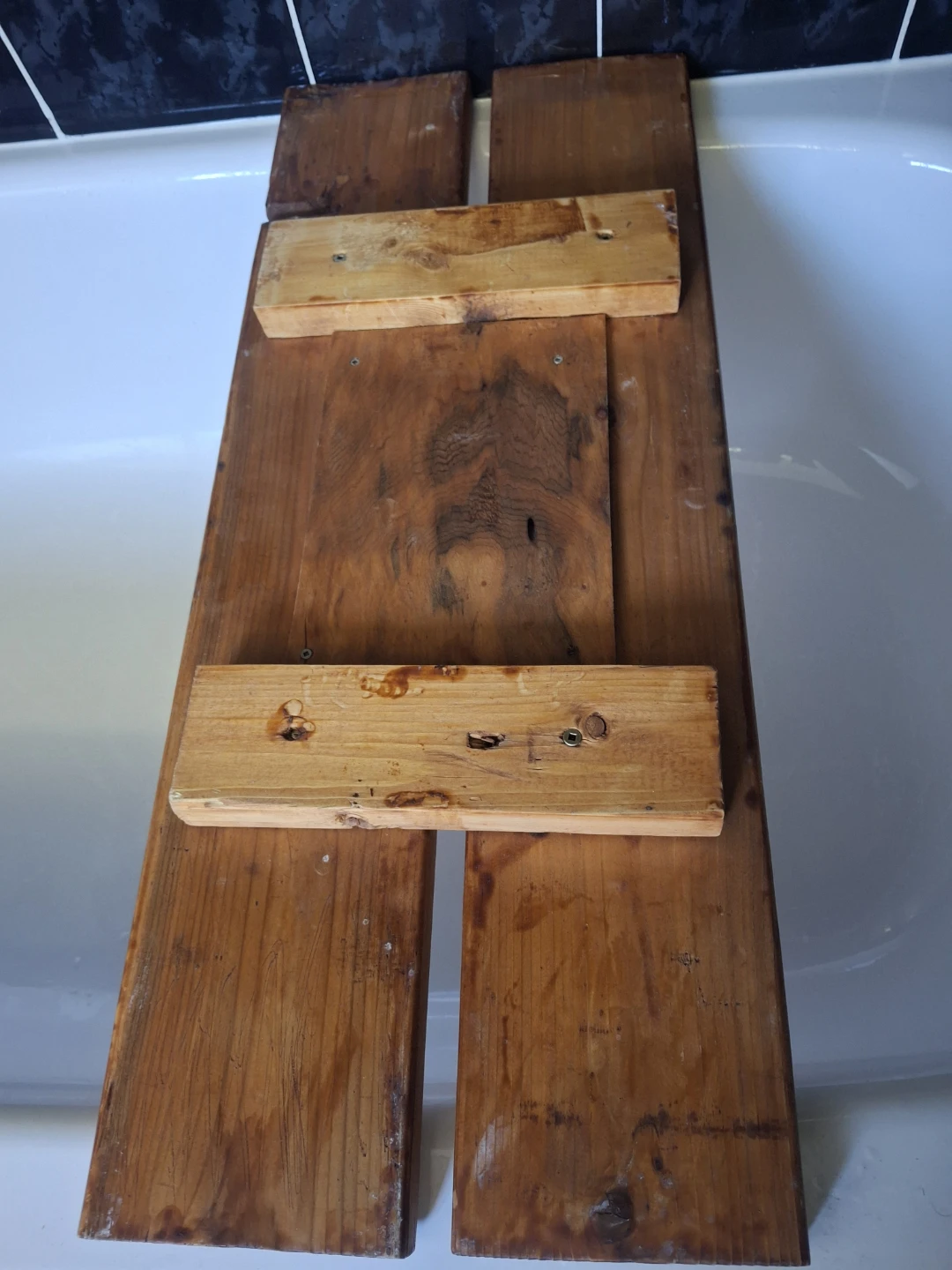 Wooden Bathtub Tray solid wood - photo 5