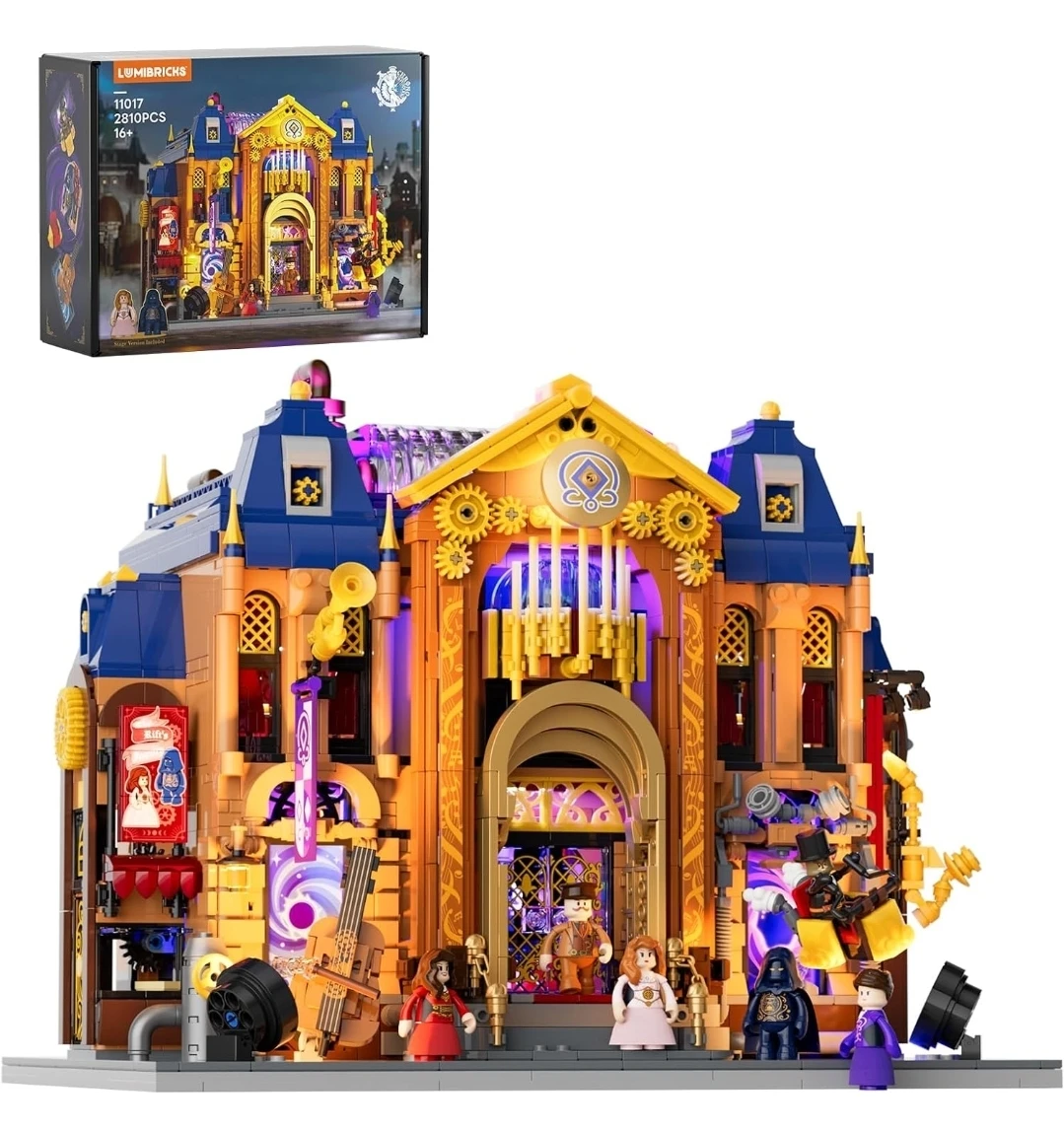 LUMIBRICKS Steampunk Time-Opera-House Lighting Building-Set