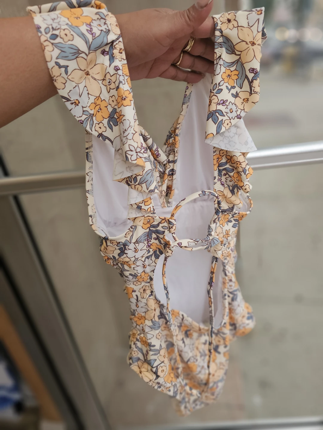 Women's Floral Print Ruched Dress - photo 3