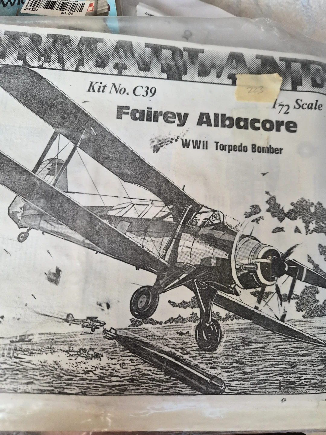 Rare Plane  Vacuum Formed Model Kit