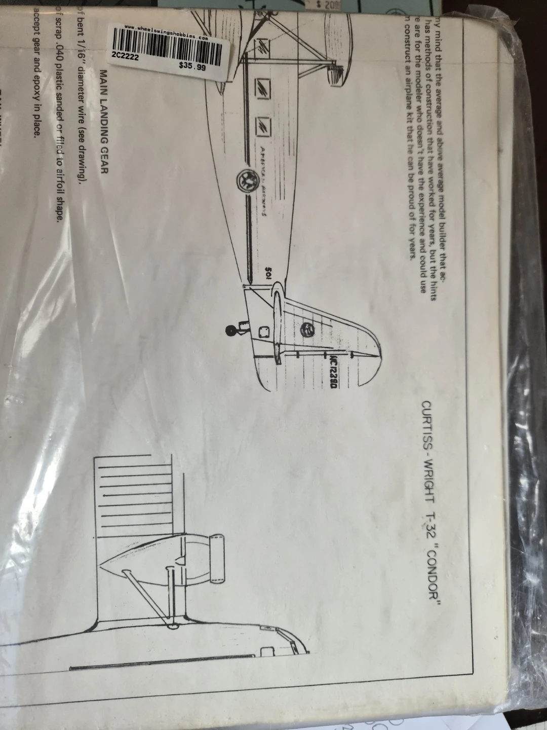 Rare Plane  Vacuum Formed Model Kit - photo 5