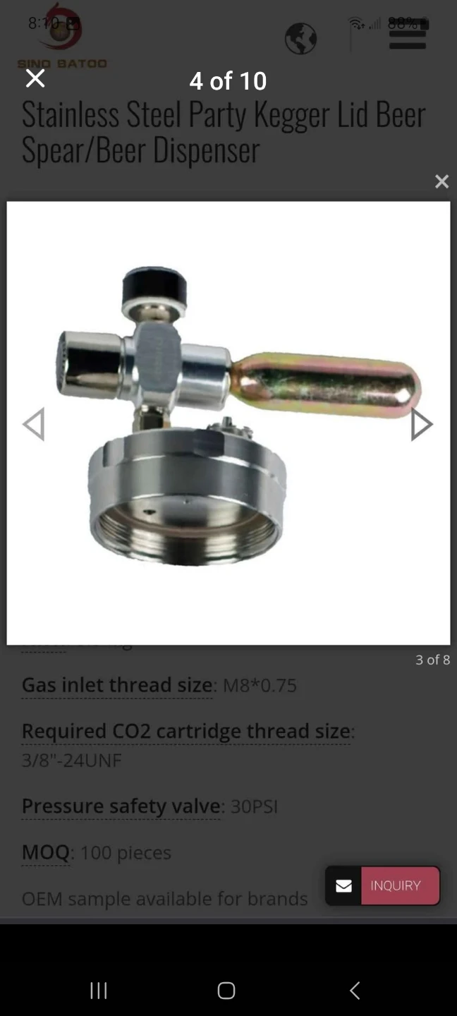 Party Kegger Stainless Steel Beer Dispenser - photo 3