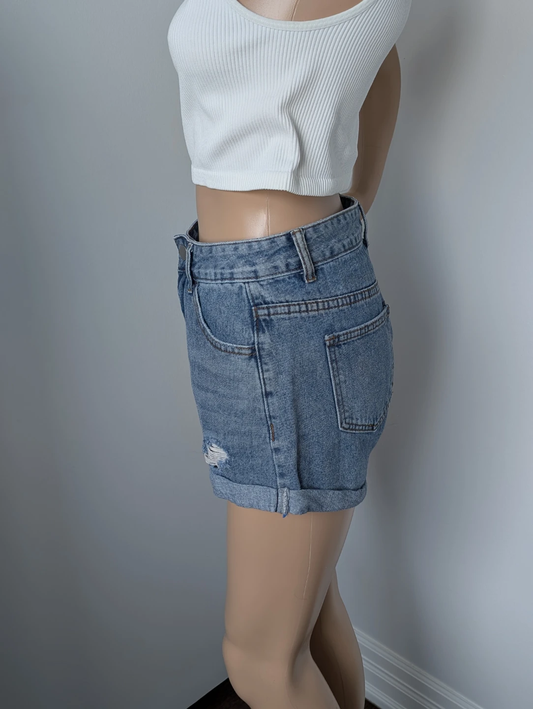 Shein High Waisted Denim Shorts - photo 3