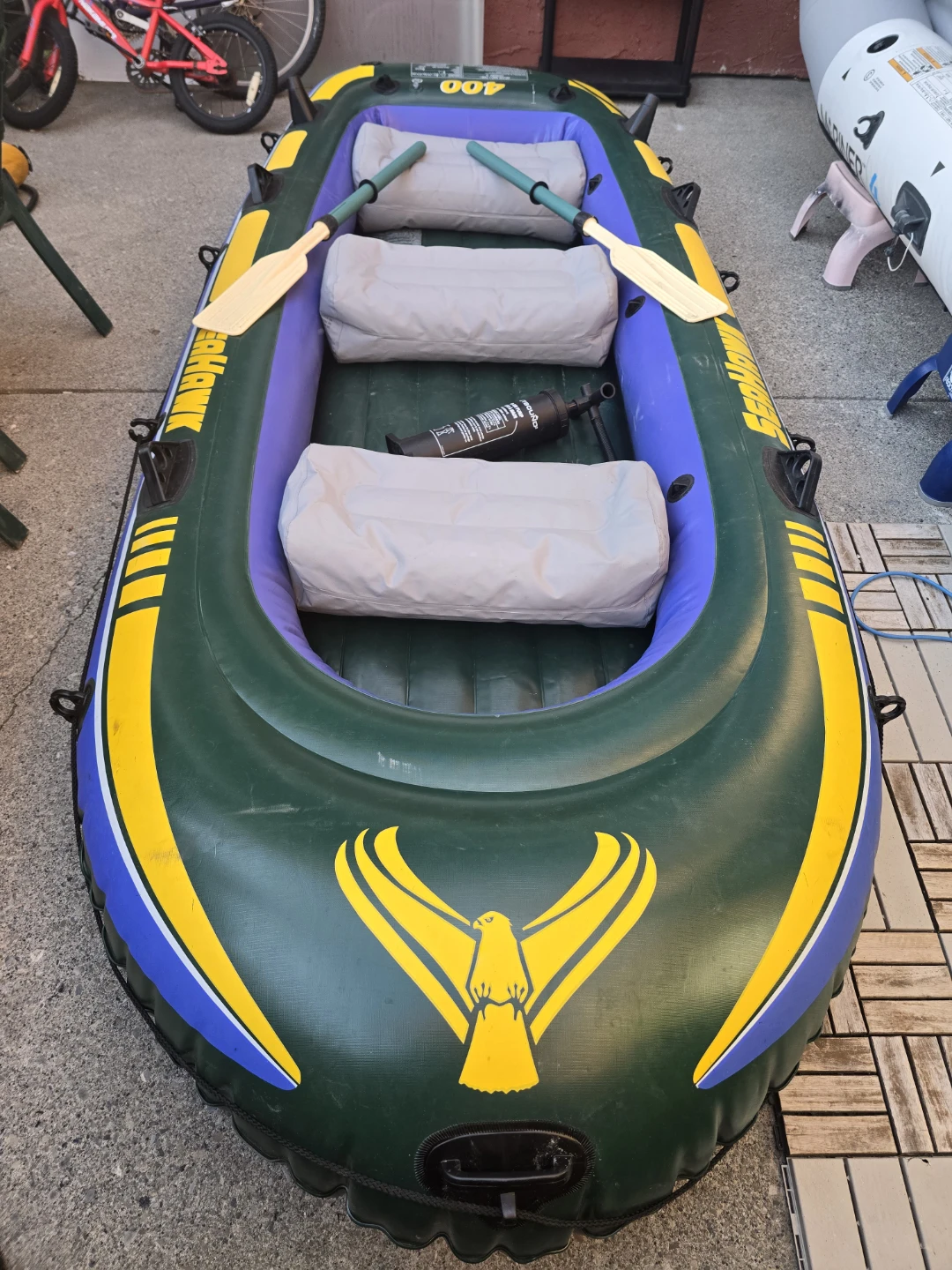 Intex Seahawk 400 Inflatable Boat/Raft - photo 2