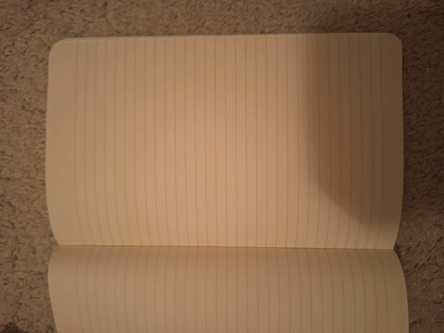 Black Lined Notebook with Elastic Closure - photo 2