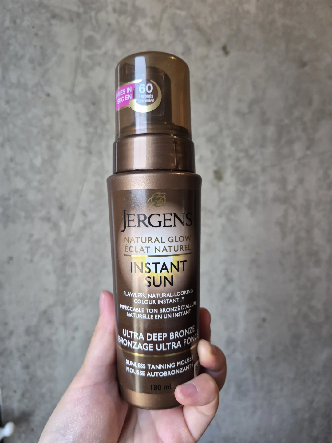 Jergens Instant Sun Ultra Deep Bronze Sunless Tanning Mousse