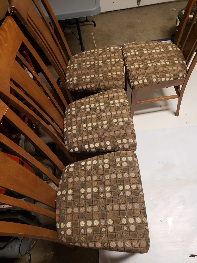 Set of 6 Dining Chairs and a dining table