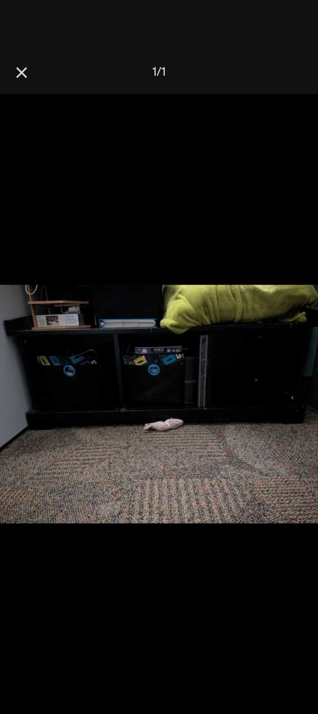 Black TV Stand with Storage