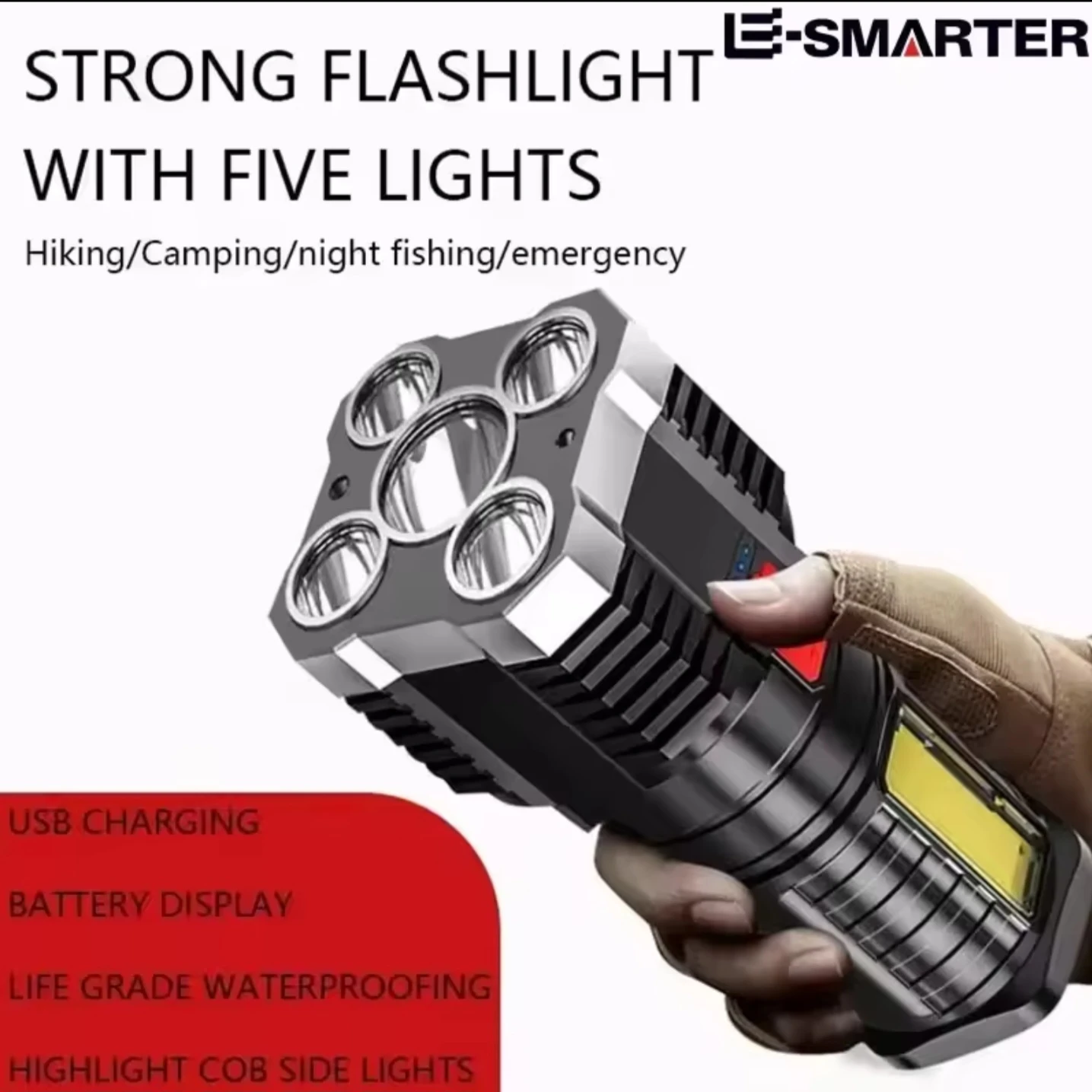 E-SMARTER Super Bright LED Flashlight