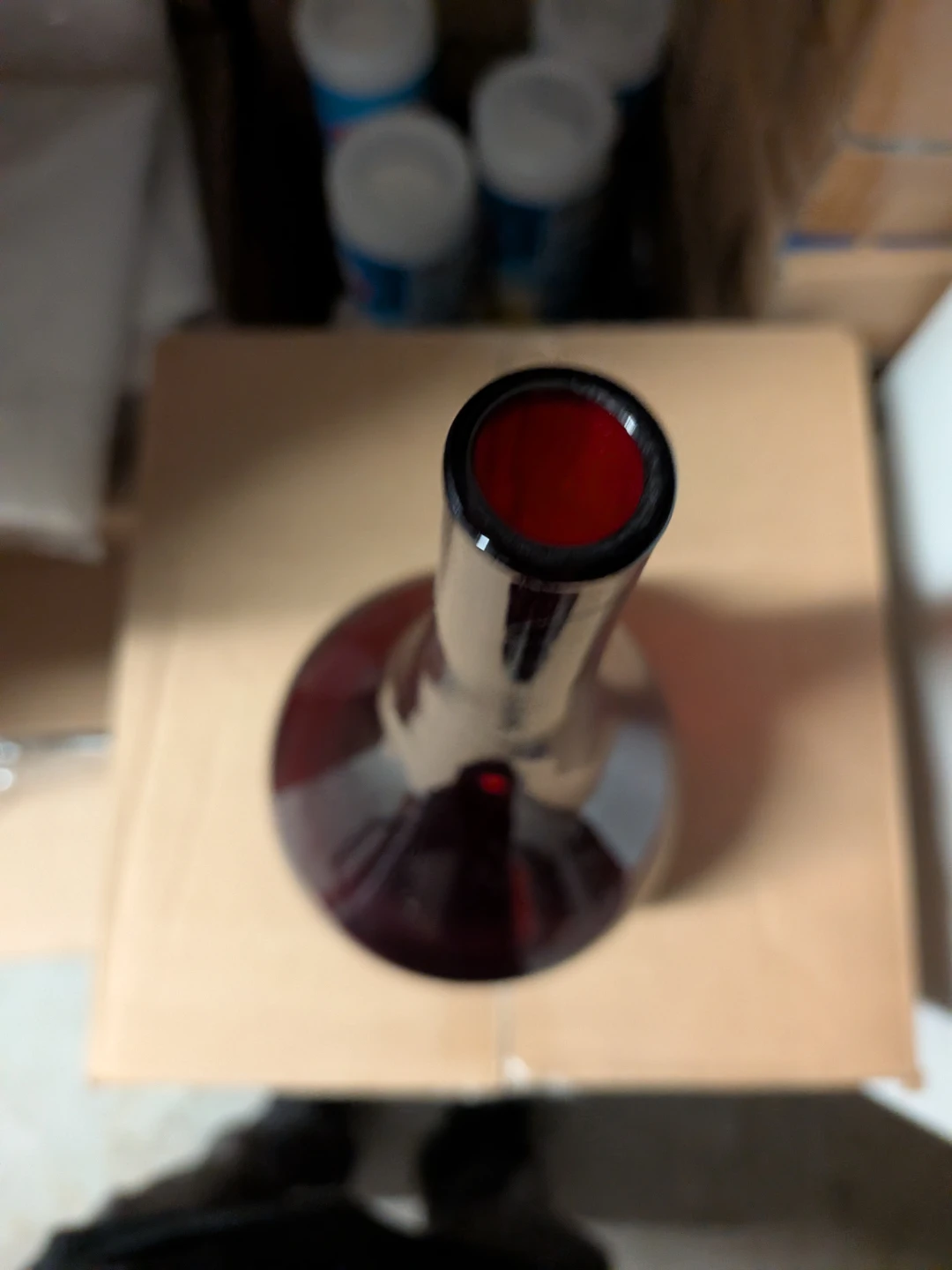 IKEA Red Glass Vase - photo 4