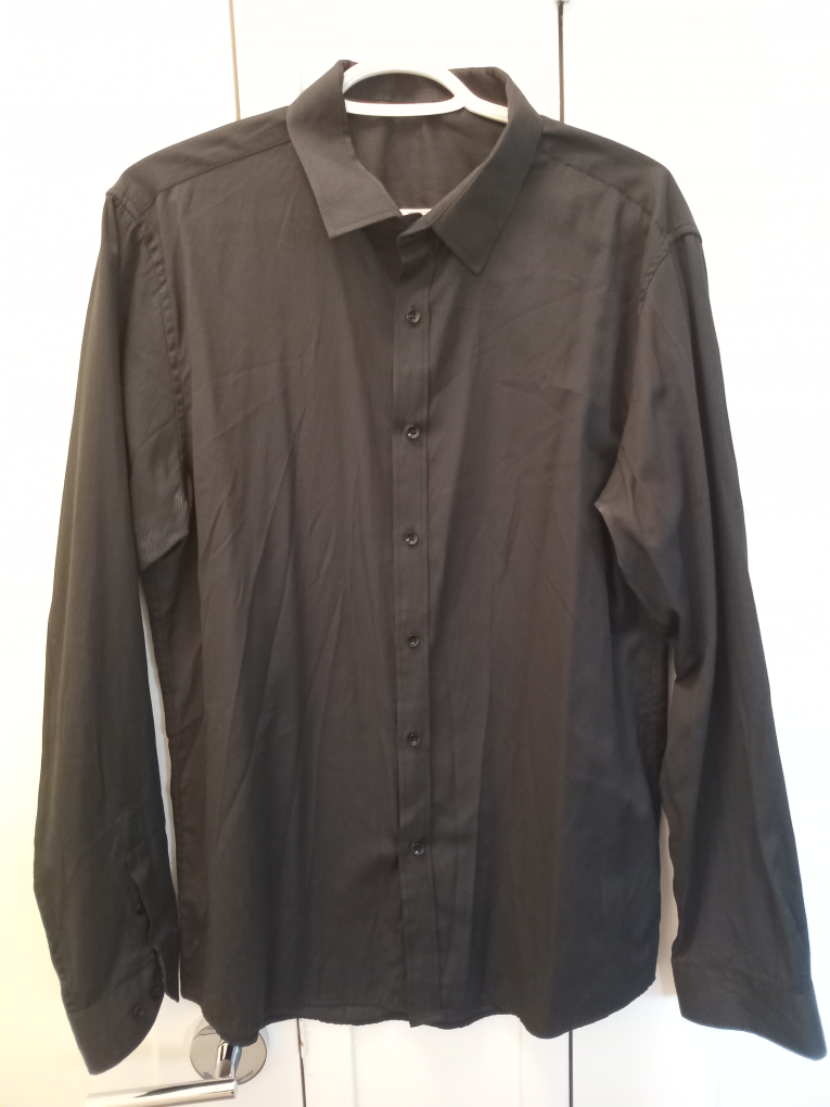 Black Long-Sleeve Dress Shirt