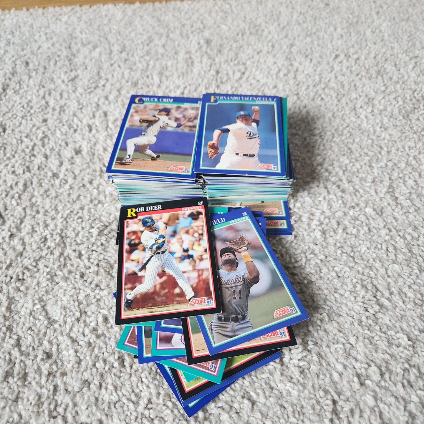1991 Score baseball card lot of 150 players - photo 3
