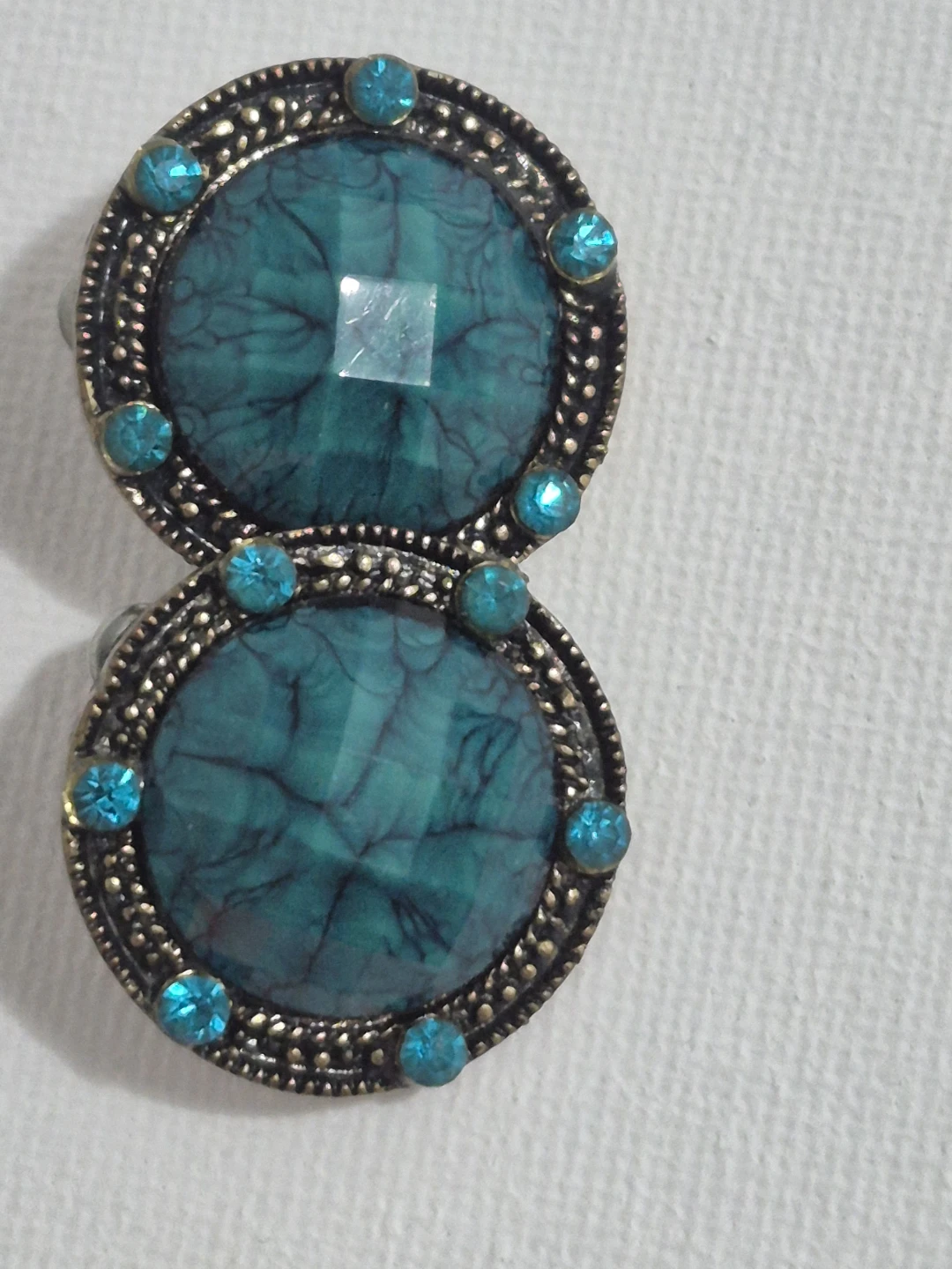 Teal blue Earrings - photo 3