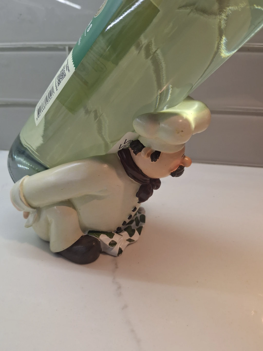 Chef Figurine Wine Bottle Holder