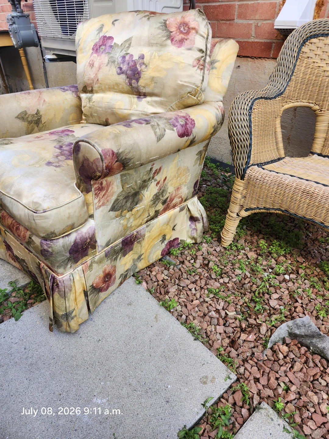VINTAGE Accent Chair RAW SILK feather cushions - photo 2