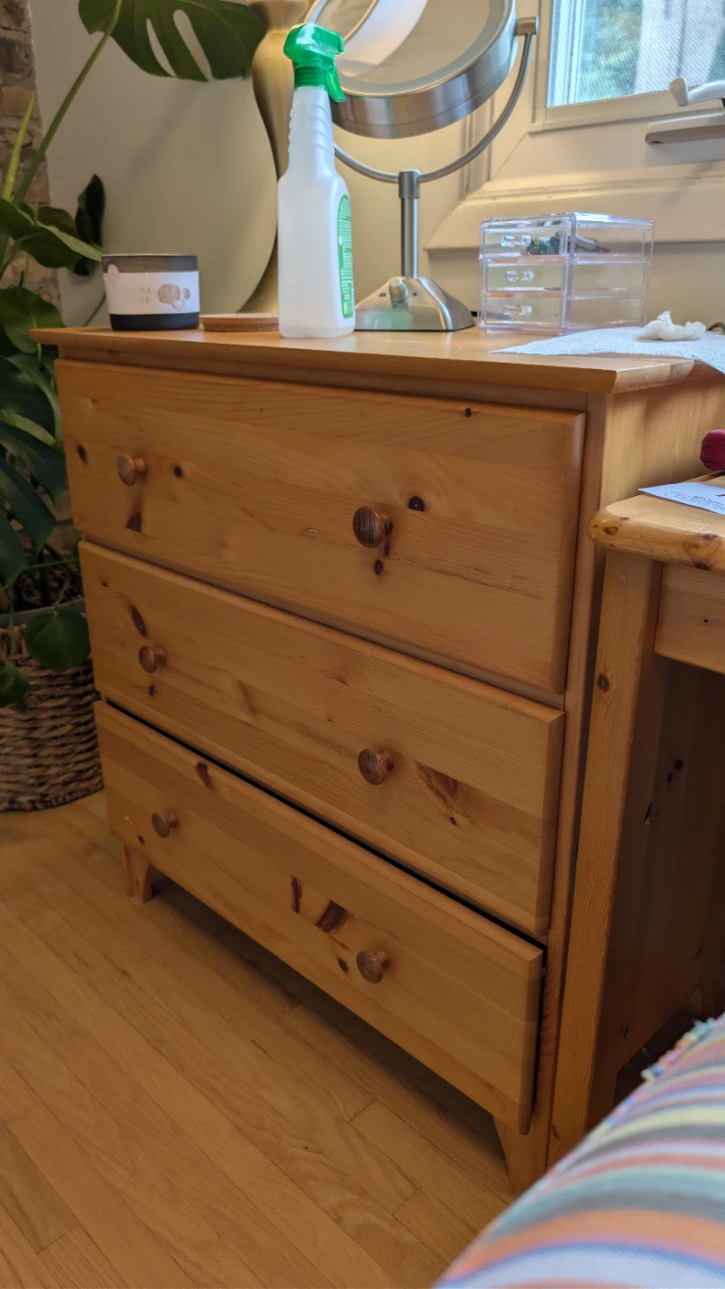 Ikea Wooden 3-Drawer Dresser