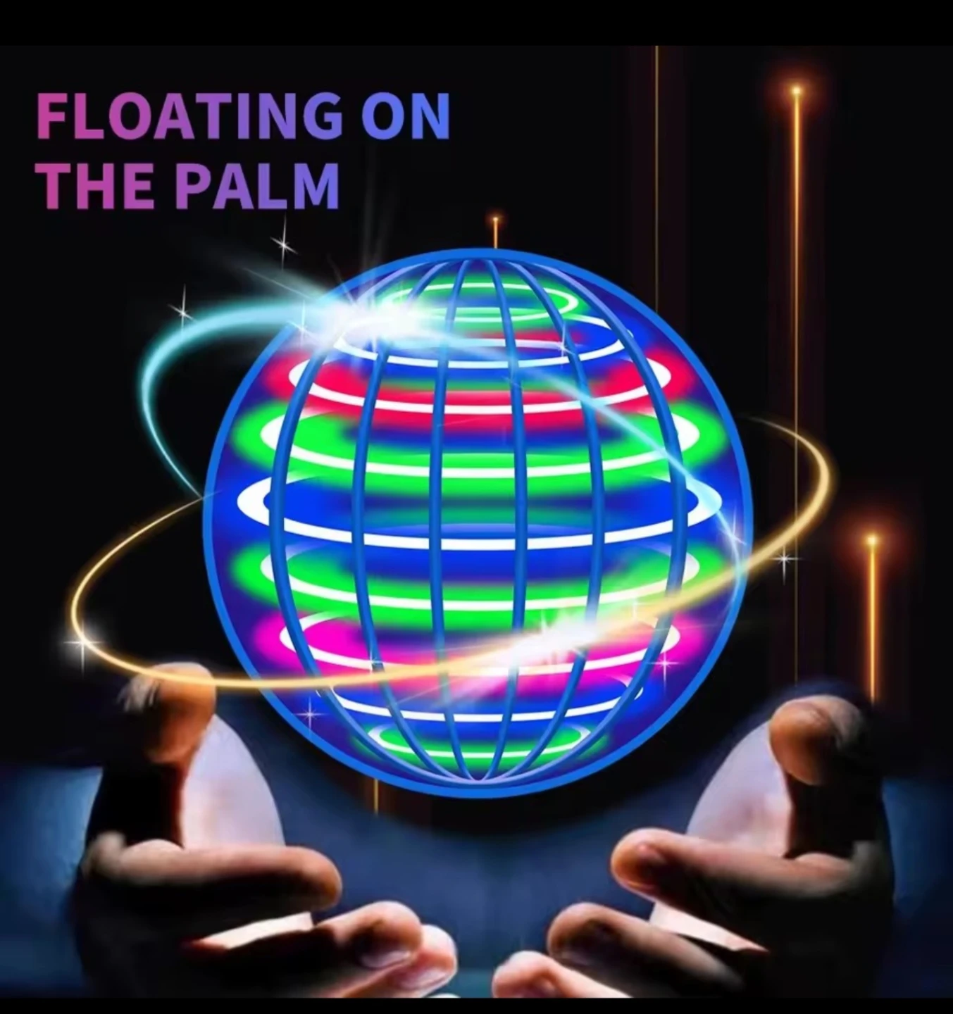 Colorful LED Flying Ball Toy - photo 2