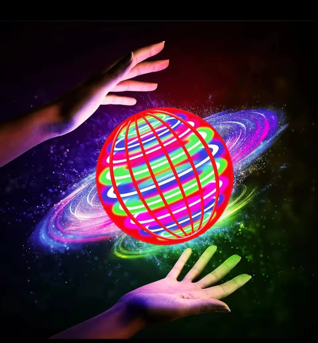 Colorful LED Flying Ball Toy - photo 3