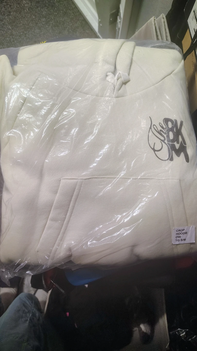 Brooklyn Mirage Cropped Hoodie Cream