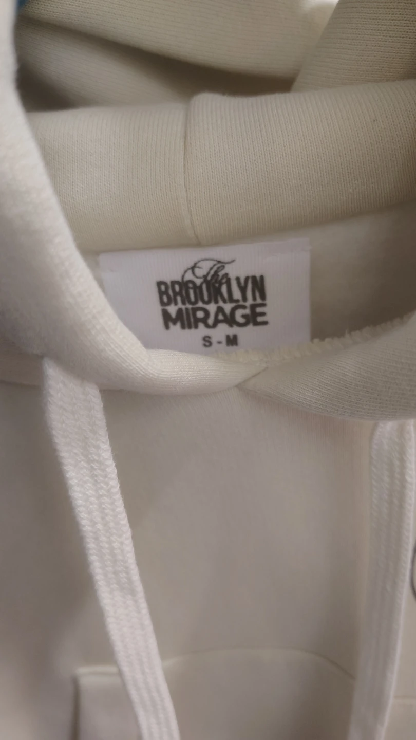 Brooklyn Mirage Cropped Hoodie Cream - photo 3