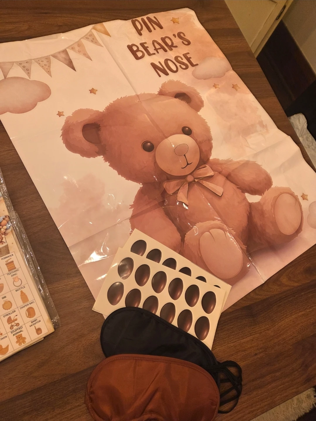 Pin the Bear's Nose Party Game