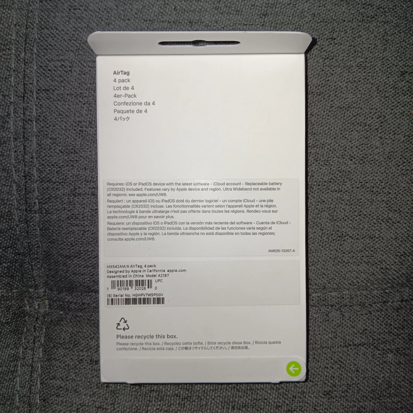 Apple AirTag 4 Pack New - photo 2