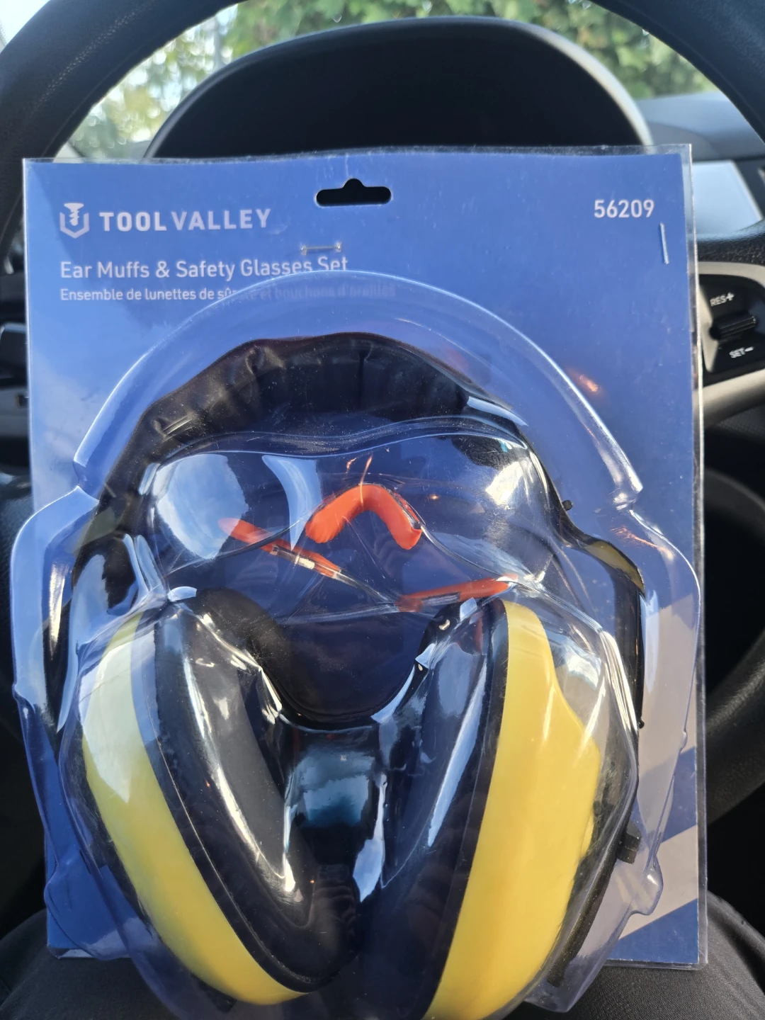 Tool Valley Ear Muffs & Safety Glasses Set