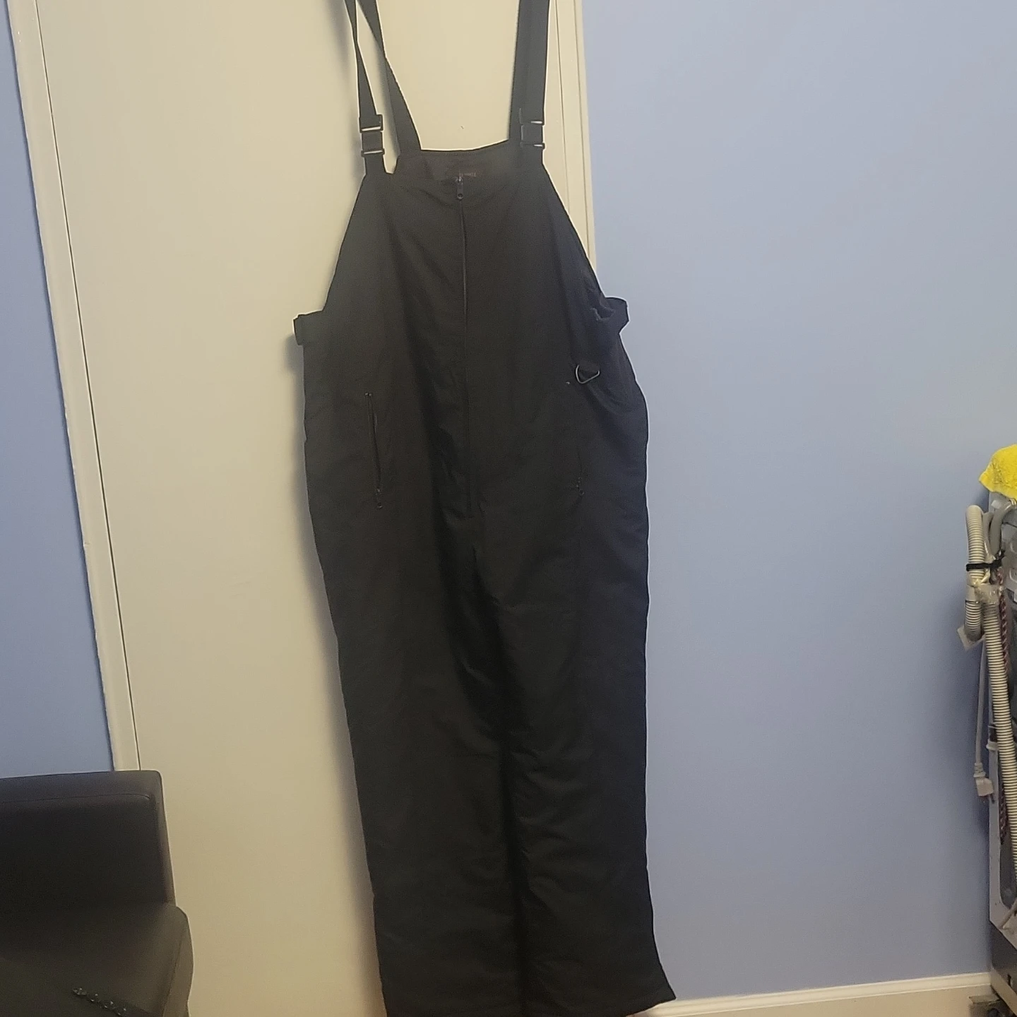 Black Climate Control Ski Snow Bib Overalls