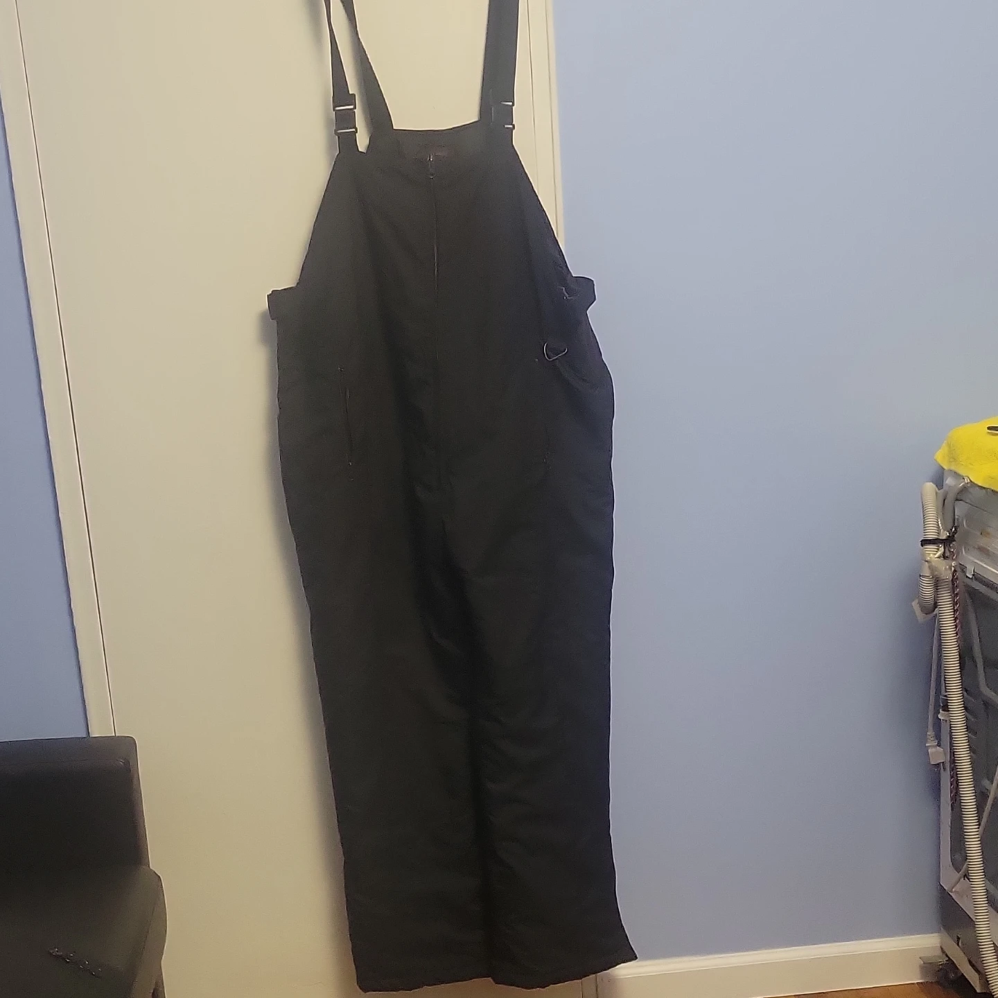 Black Climate Control Ski Snow Bib Overalls - photo 2