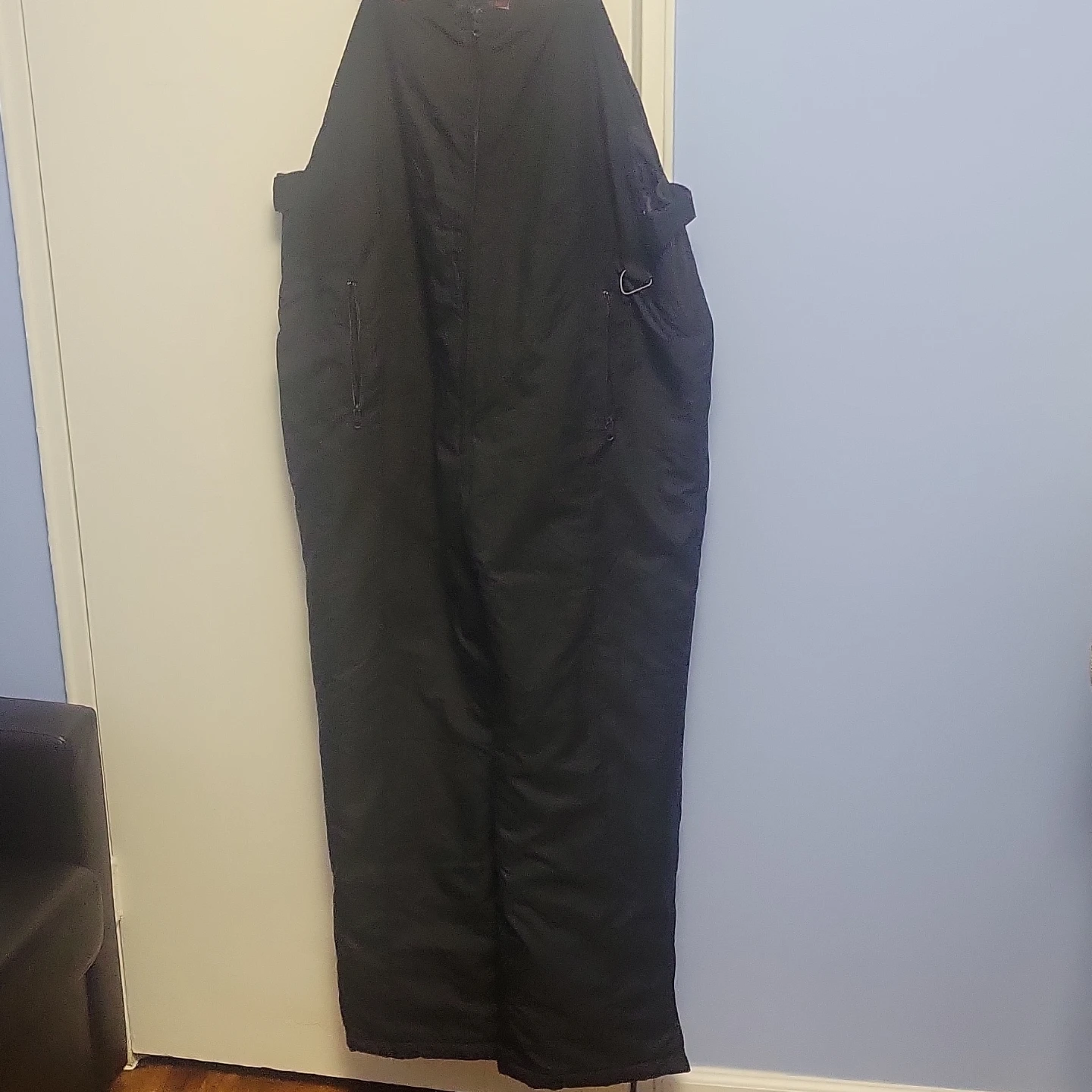 Black Climate Control Ski Snow Bib Overalls - photo 3
