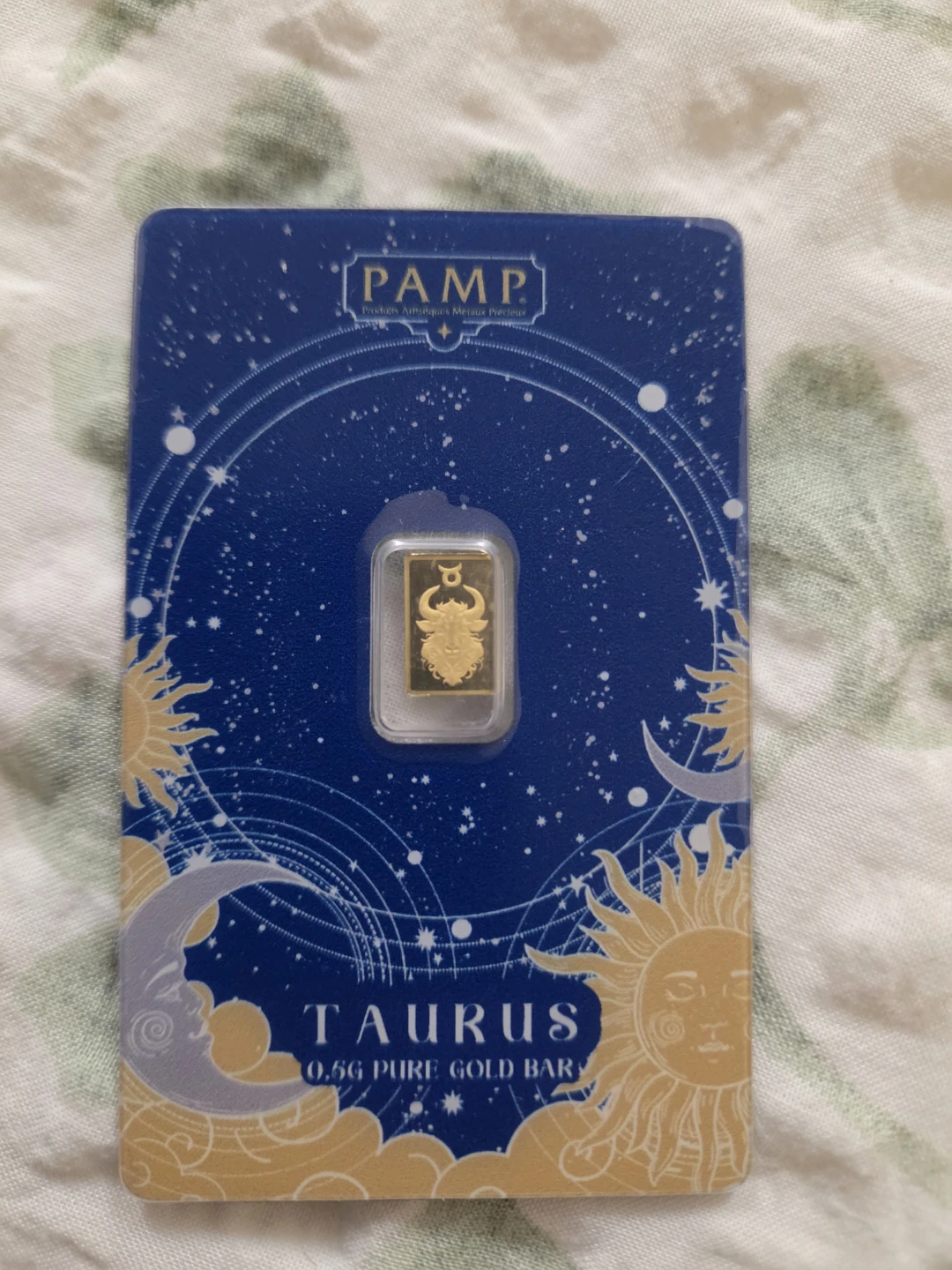 PAMP Taurus 0.5g Pure Gold Bar Set of 12