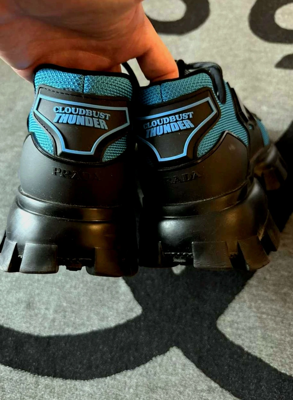 Prada Cloudbust Thunder Sneakers - Blue/Black - photo 2
