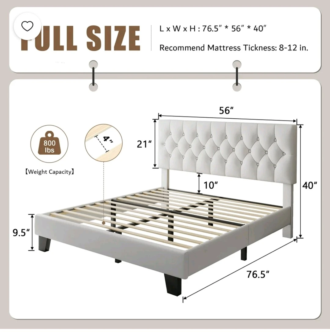 Full Size Platform Bed Frame - photo 2