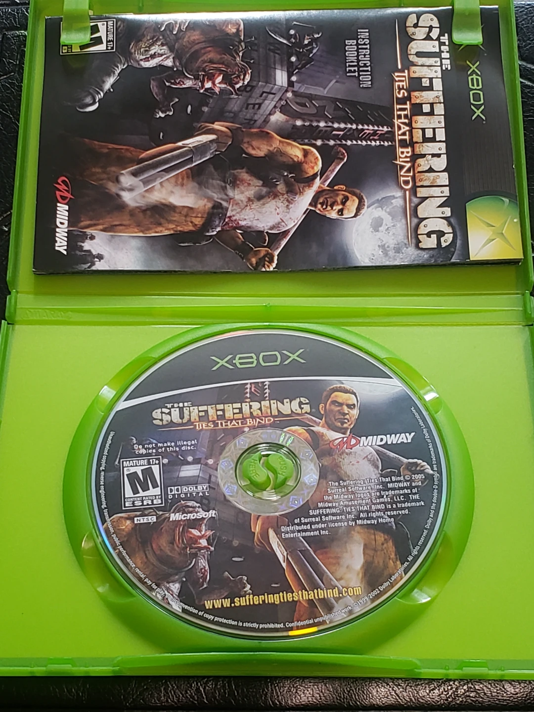 Xbox The Suffering Ties That Bind CIB clean tested copy - photo 2
