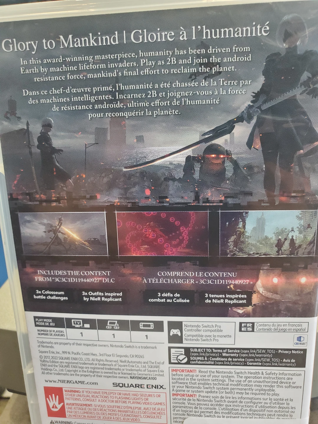 Nier: Automata The End of YoRHa Edition Nintendo Switch Game - photo 2