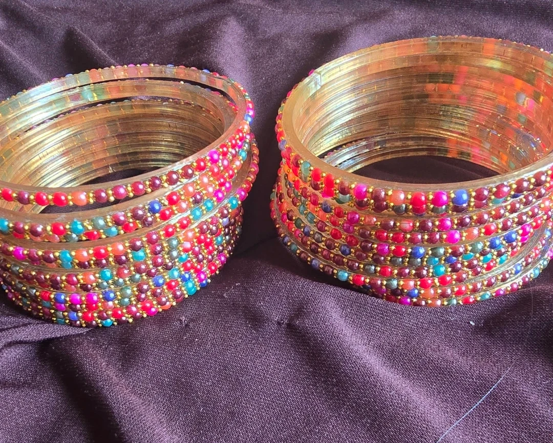 Colourful Beaded  22 Bangles Set - photo 3