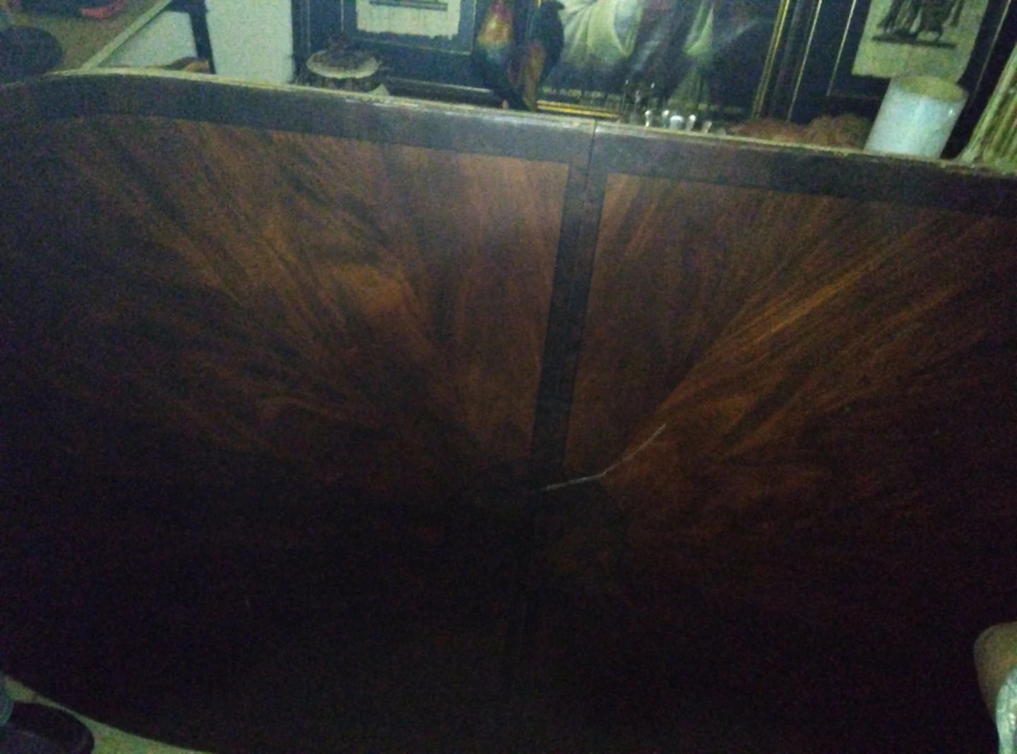 Antique wooden table top
