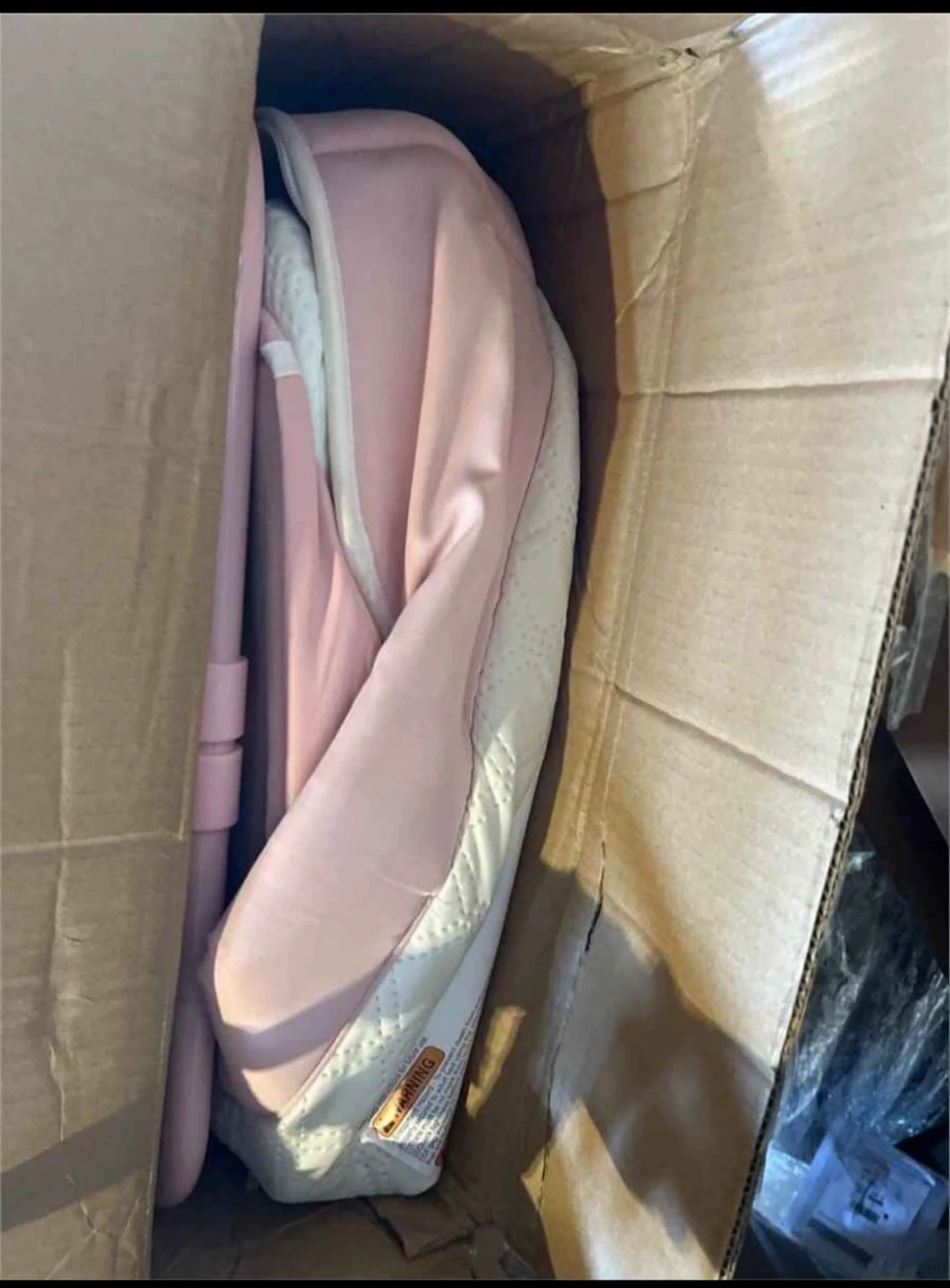 Pink Baby Bassinet with changing table and storage - photo 4