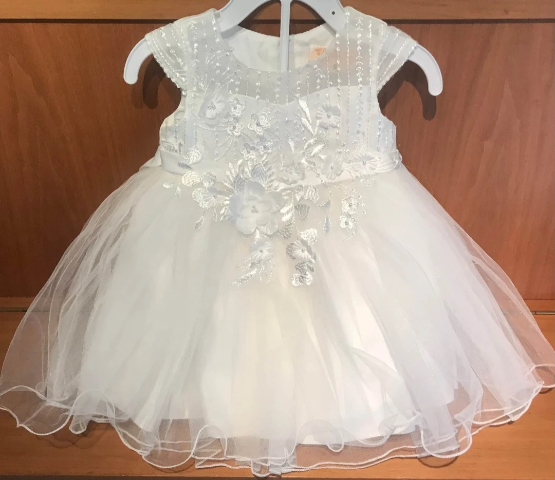 Adorable Kids White Special Occasion Dress ( 9 - 12 month ) - photo 2