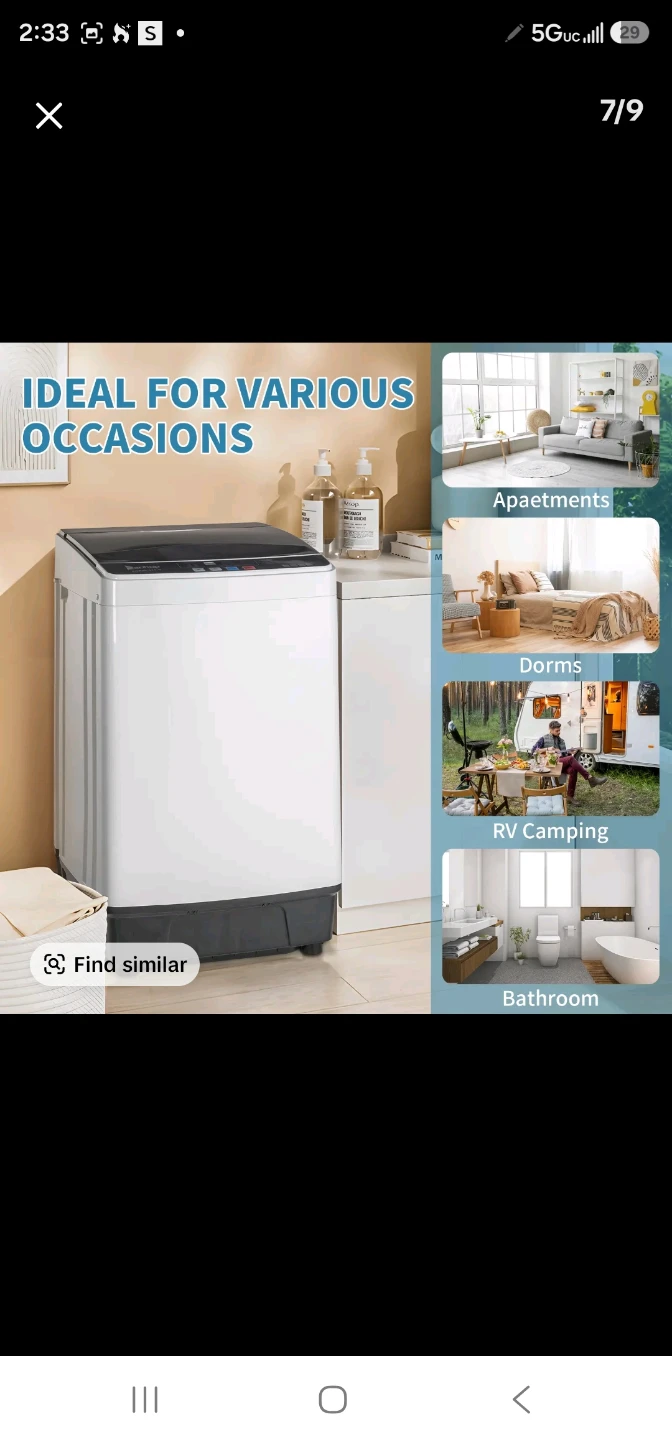 Compact Portable Washing Machine with Spin Dryer - photo 3