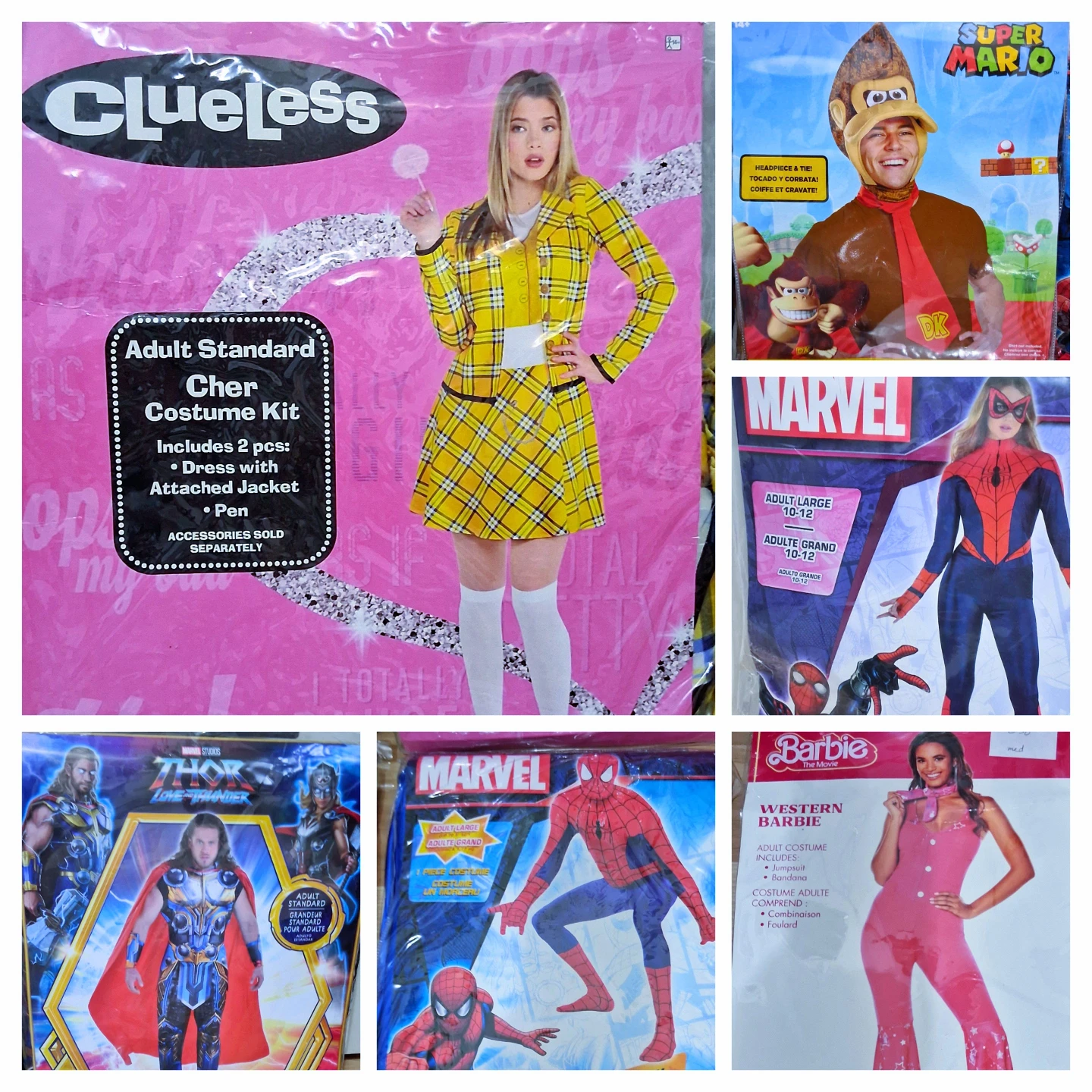 Assorted Halloween costumes