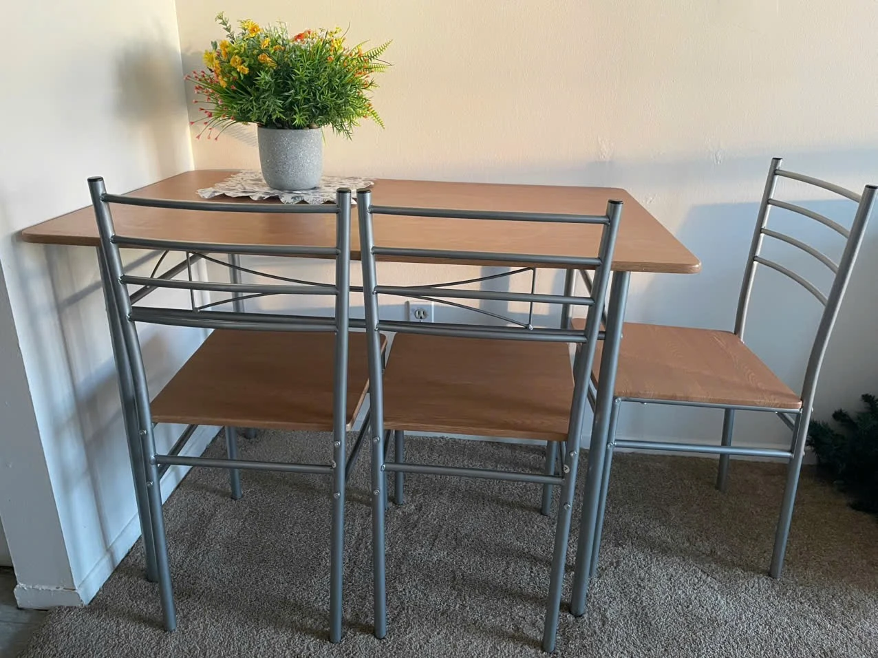 Dining Table with 3 Chairs