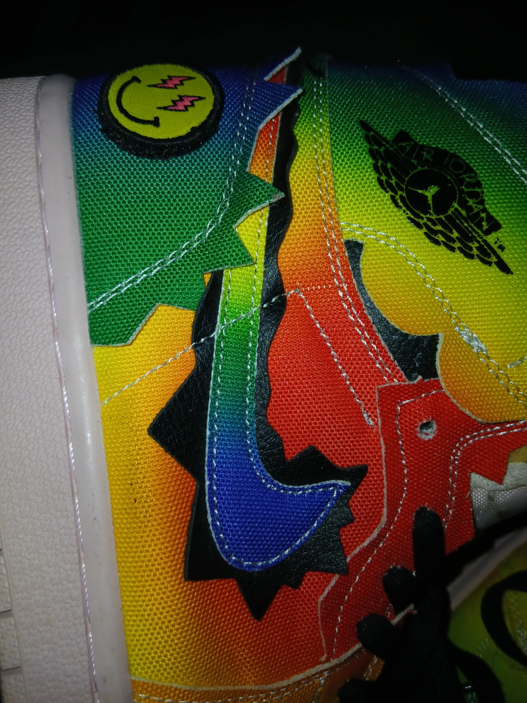 Nike Air Jordan 1 Mid "Rainbow Smile" - photo 3