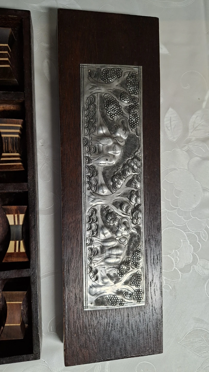 Wooden Chopstick Set with Decorative Carved Box - photo 2