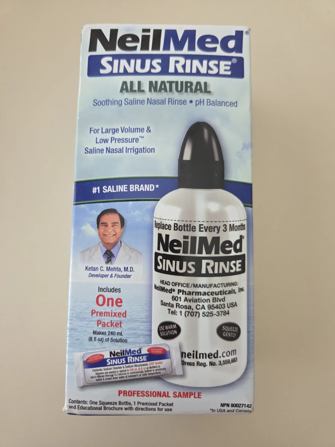 NeilMed Sinus Rinse. NEW. Nasal Irrigation bottle