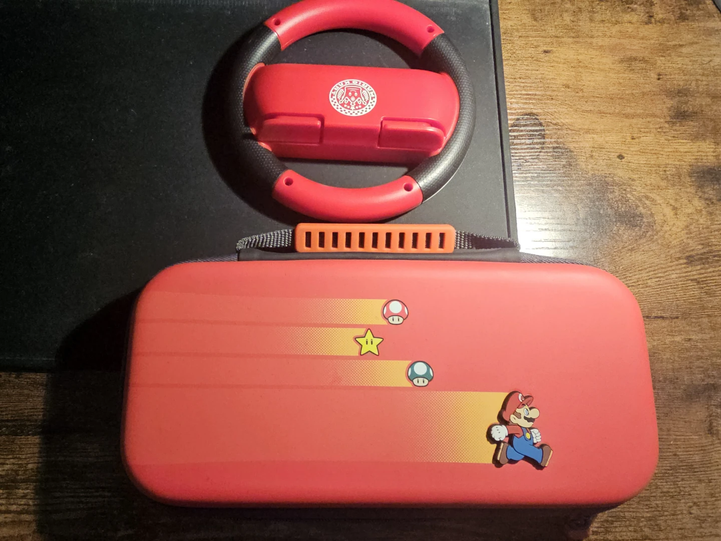 Nintendo Switch Lite Mario Carrying Case And Wheel