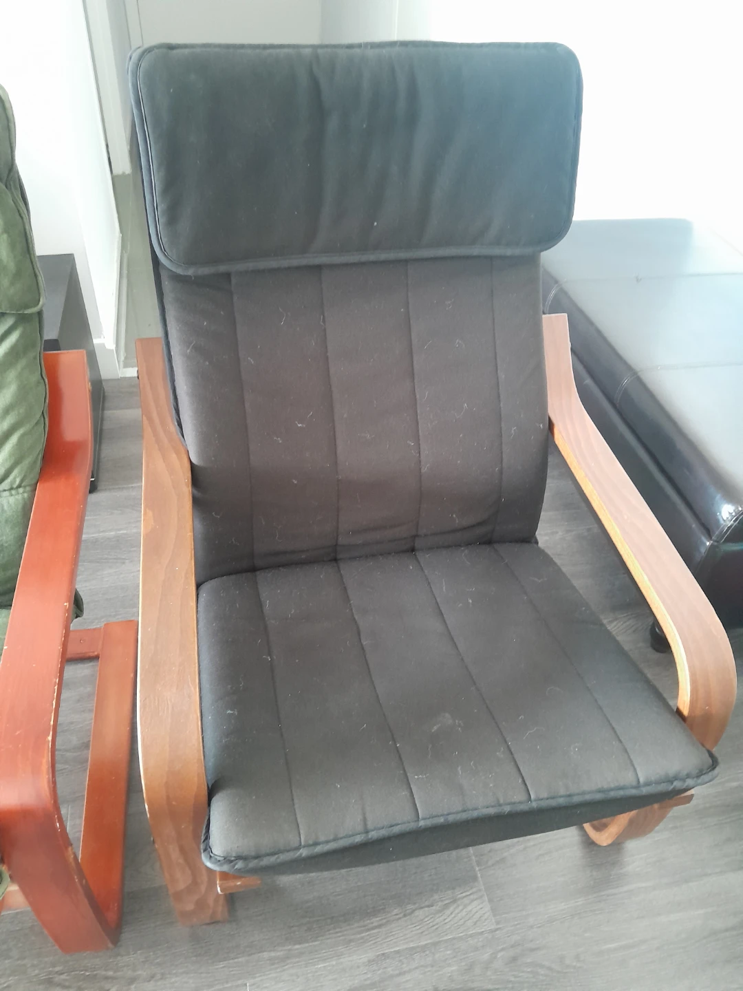 Ikea Poäng Chairs (2) - Black and Green - photo 4