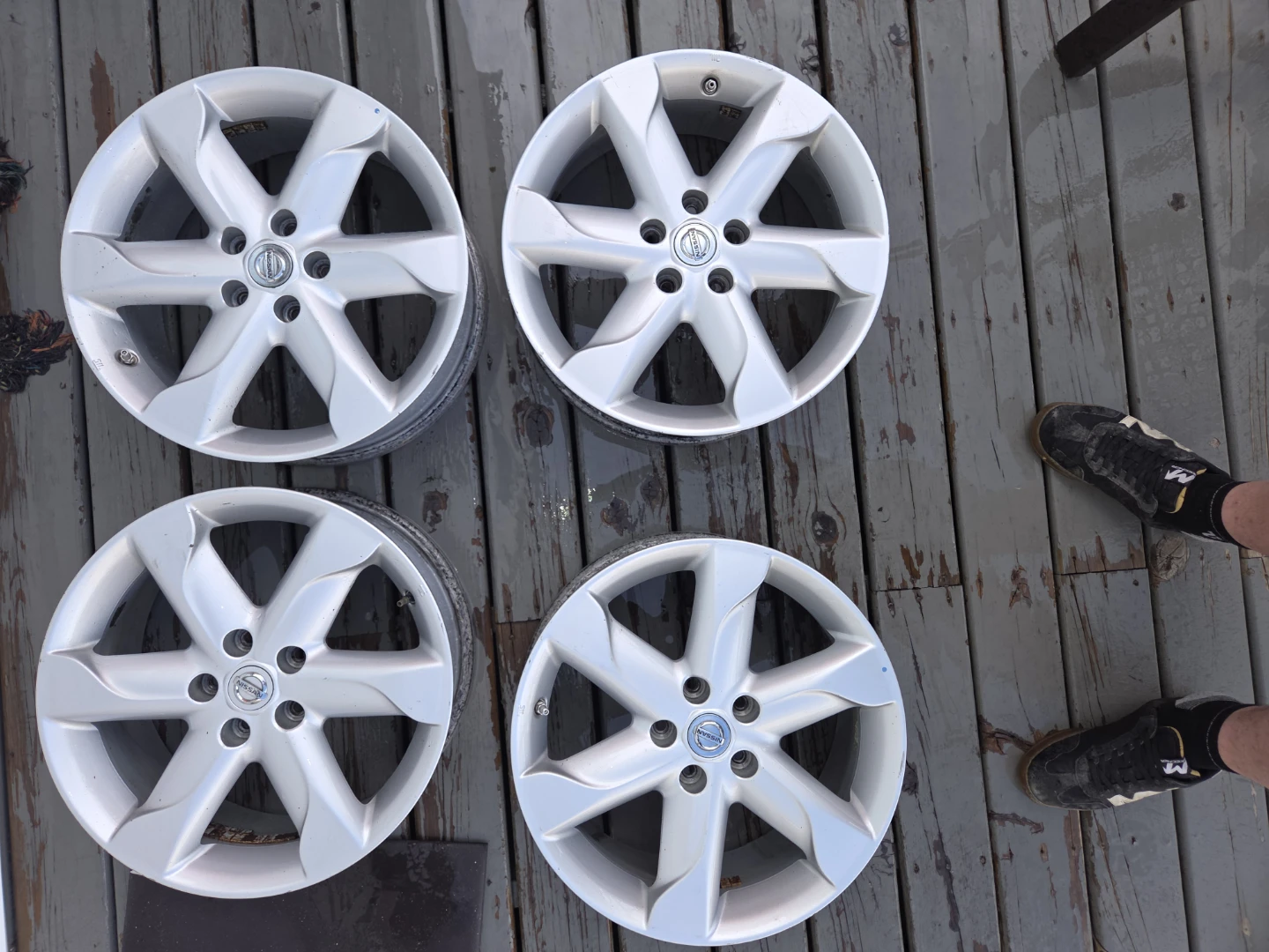 18" Nissan OEM Alloy Wheels Rim Set