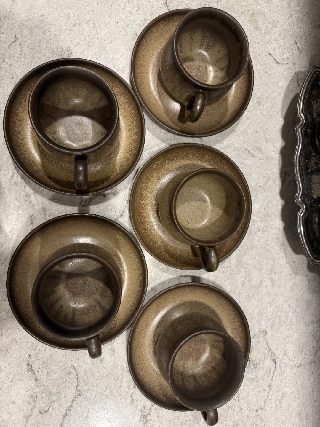 Set of 5 Denby Romany Cups and Saucers - photo 2