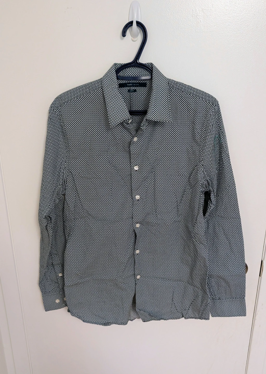 Perry Ellis Men's Slim Fit Long Sleeve Shirt - Men's Medium